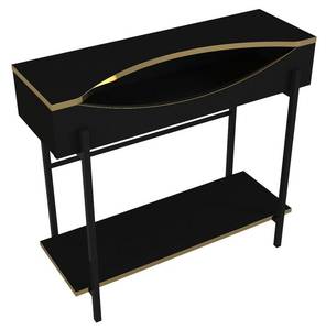 Table console MERIOVA Noir - Bois manufacturé - 29 x 80 x 90 cm