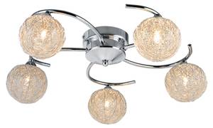 Deckenlampe Metal Globe Silber - Metall - 52 x 17 x 52 cm