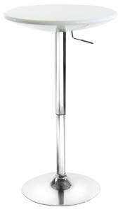 Table haute de bar DOMINIK Blanc - Matière plastique - 60 x 76 x 60 cm