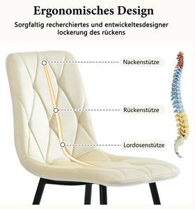 Esszimmerstuhl VELV+ (4er Set) Beige