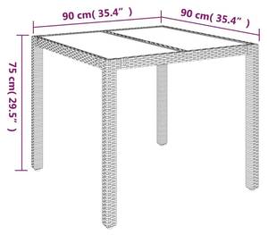 Garten Essgruppe 3029220-1 (3-teilig) Schwarz - Weiß