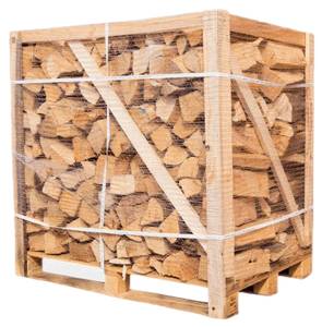 Brennholz Erle 1 Raummeter auf Palette Braun - Massivholz - Holzart/Dekor - 10 x 10 x 26 cm