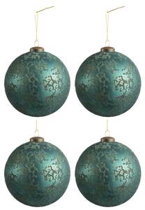 Weihnachtskugeln COOL (4er Set) Blau - 4er Set