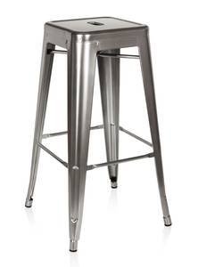 Barhocker VANTAGGIO HIGH Platingrau - Silber