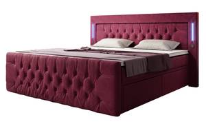 Boxspringbett Charme Rot - Breite: 200 cm - H4