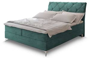 Boxspringbett MACON Blau - Breite: 160 cm