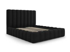 Bett mit Box und Kopfteil KELP Schwarz