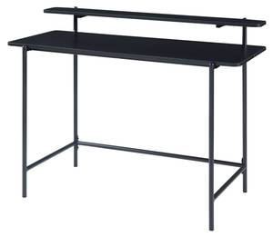 Schreibtisch Samnanger Schwarz - Holzwerkstoff - Metall - 120 x 88 x 55 cm