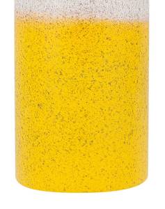 Vase décoratif LARNACA Gris - Blanc - Jaune - Pierre - 13 x 36 x 13 cm