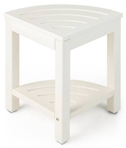 Tabouret Salle de Bain BA7860WH Blanc - Matière plastique - 33 x 44 x 33 cm