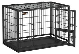 Tiertransportbox Dak Schwarz - Metall - 58 x 64 x 93 cm