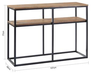 Konsolentisch FSB42-Q Braun - Holzwerkstoff - 107 x 77 x 36 cm