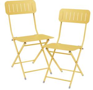 Lot de 2 chaises pliantes Sande Jaune