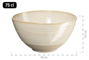 Frühstücksgeschirr, Keramik Nottingham Beige - Keramik - 21 x 1 x 21 cm
