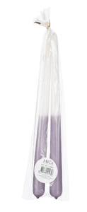 Spitzkerzen Dip-dye (8er-Set) Violett - Wachs - 3 x 30 x 3 cm