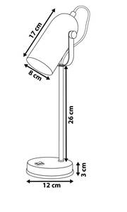 Lampe de table TYRIA 8 x 8 cm