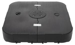 Porte-parasol XXL HWC-F54 Noir - Matière plastique - 97 x 18 x 97 cm