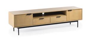 TV-Schrank Nordic Schwarz - Massivholz - 170 x 45 x 40 cm