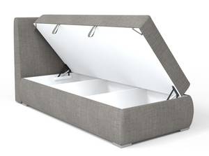 Boxspringbett Doppelbett Buffalo Mini Grau - Bettkasten links