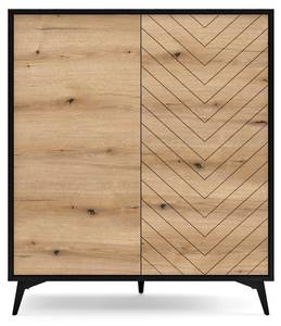 Sideboard DIAMOND SB104 2D Beige - Holzwerkstoff - Kunststoff - 104 x 119 x 39 cm