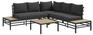 Gartenlounge Set 84G-239V00GY Grau - Textil - 70 x 77 x 155 cm