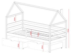 Hausbett ARON HB002 Graphit