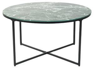 Couchtisch INMA GRN MARBLE Dunkelgrün - Grün - Schwarz