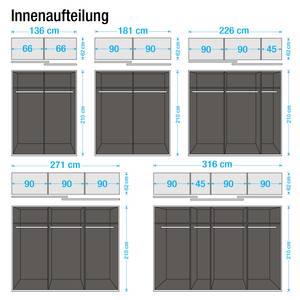 60er Fachboden (3er-Set) für Schranktiefe 60/69cm