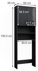 Waschmaschinenschrank Irma 41577 Anthrazit