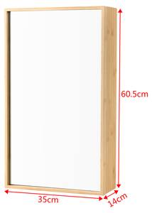 Spiegelschrank Ikorfat Braun - Bambus - 35 x 61 x 14 cm