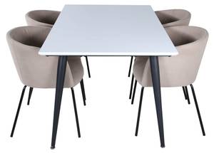 Essgruppe Jimmy150 (5-teilig) Weiß - Massivholz - 90 x 76 x 150 cm