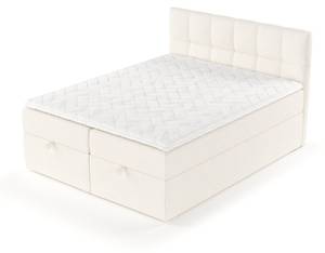 Boxspringbett Shay Creme - Breite: 160 cm