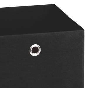 Opvouwbare boxen Uni (2-delige set) Zwart