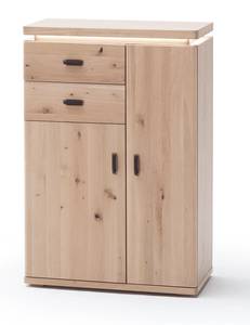 Garderobe Burgos 24 (3-teilig) mit LED Braun - Holzart/Dekor - Holz teilmassiv - 109 x 204 x 38 cm