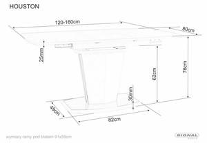 Esstisch Houston 160 x 76 x 80 cm