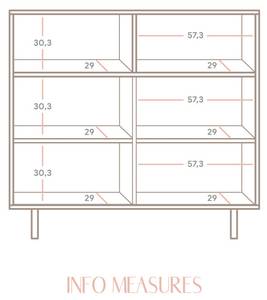 Sideboard Cadaqués Massivholz - Holzart/Dekor - 120 x 113 x 35 cm