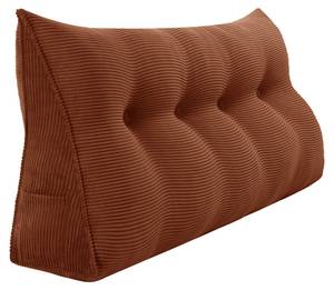 Coussin cunéiforme pour dossier Marron foncé - 120 x 50 cm