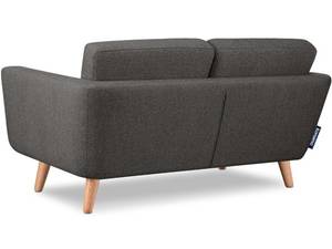 TAGIO II Sofa 2 Personen Braun - Grau - Massivholz - 153 x 80 x 88 cm