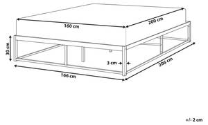 Lit double VIRY Largeur : 166 cm