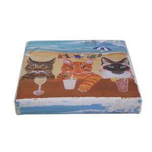 Tabouret - CHATS 32 x 32 x 32 cm