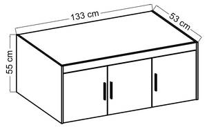 FURNIX Schrank Eliza 3D Weiß Weiß