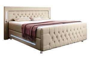 Boxspringbett Paradise Beige - Breite: 160 cm - H3