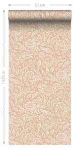 papier peint fleurs vintage 7018 Orange