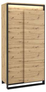 Kleiderschrank QUANT Braun - Holzwerkstoff - 95 x 195 x 50 cm