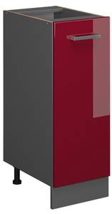 Unterschrank  R-Line 37831 Anthrazit - Hochglanz Bordeaux