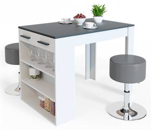 Bartisch Set Repose 33494 Grau - Holzwerkstoff - 67 x 77 x 100 cm