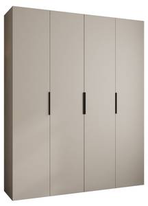 Drehtürenschrank Como 4 Beige - Schwarz - 200 x 50 cm