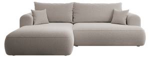 Ecksofa OVO Taupe - Ecke davorstehend links - Ottomane davorstehend links