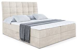 Boxspringbett BRUGO Ecru - Breite: 160 cm - H4