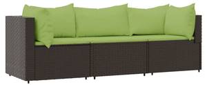 Salon de jardin 3029629-1 (lot de 3) Marron - Vert